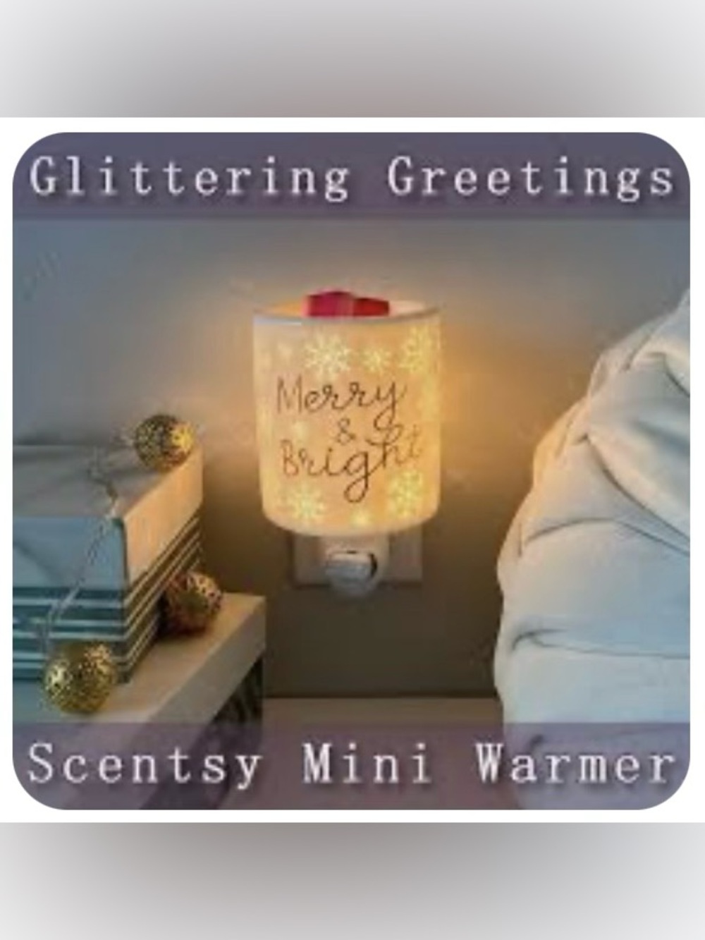 Merry & Bright Cream Holiday Plug-In Warmer